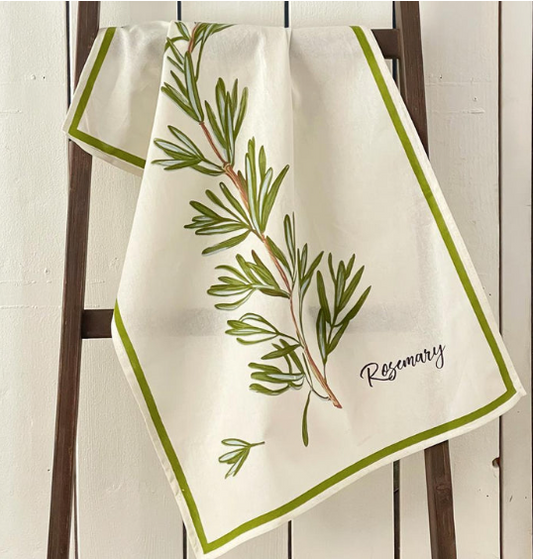 Rosemary Kitchen Towel. Set of 2.