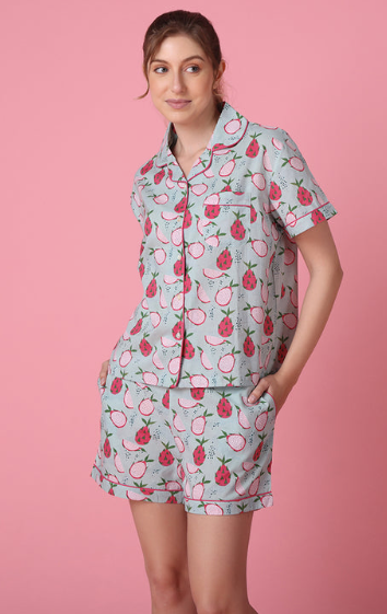 Dragonfruit Shorts PJ Set