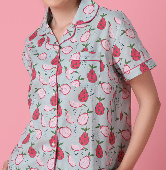 Dragonfruit Shorts PJ Set