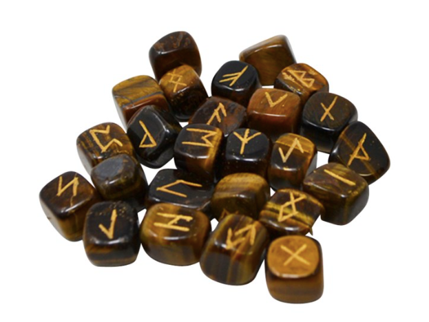 Rune Eye Triangular Tiger's eye Runes – Inti Crafts