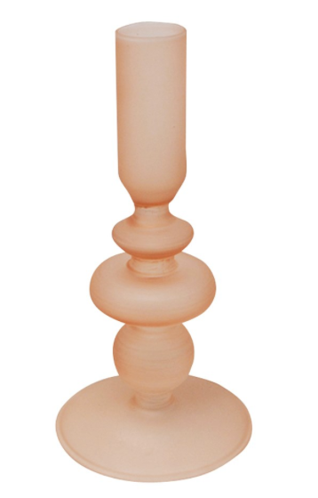 Frosted Nude Glass Candle Holder