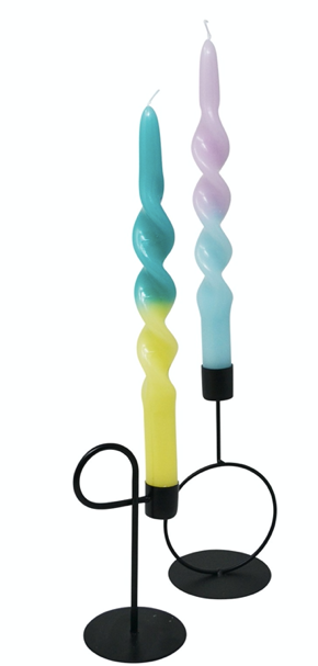 Twist Tie Dye Candles- Pair
