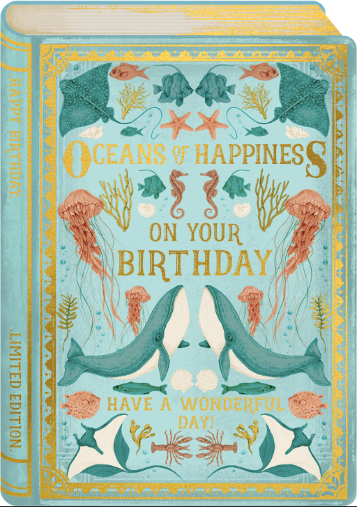 Story Book – Ocean’s of happiness on your birthday have a wonderful day! Card