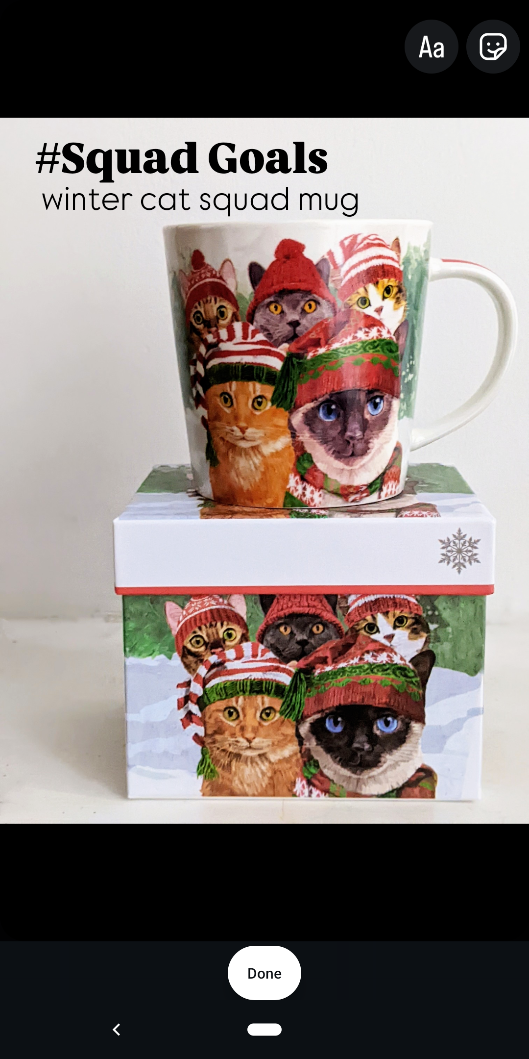 Winter cat squad - Gift Boxed Mug