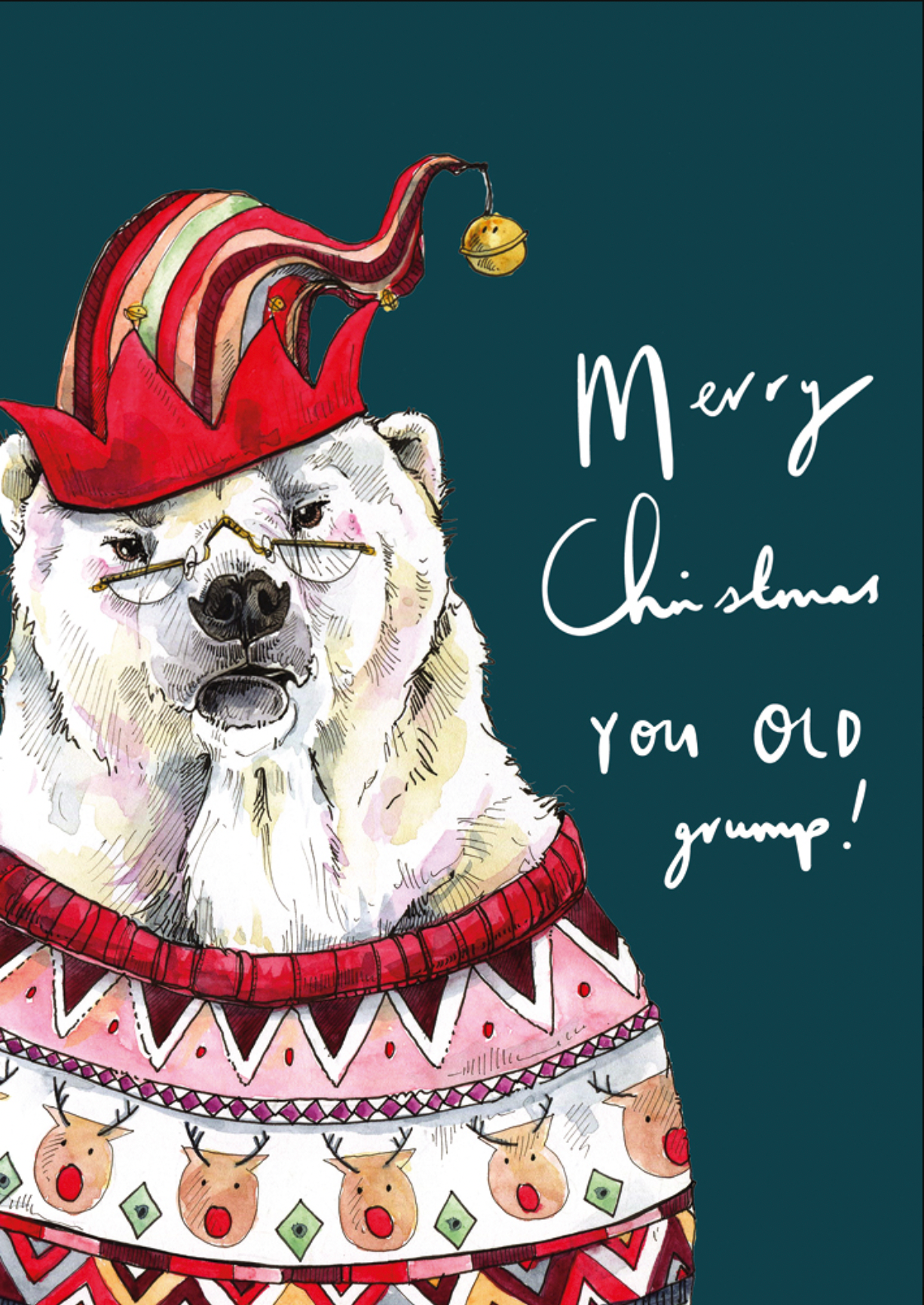 Merry Christmas you old grump! Bear Card