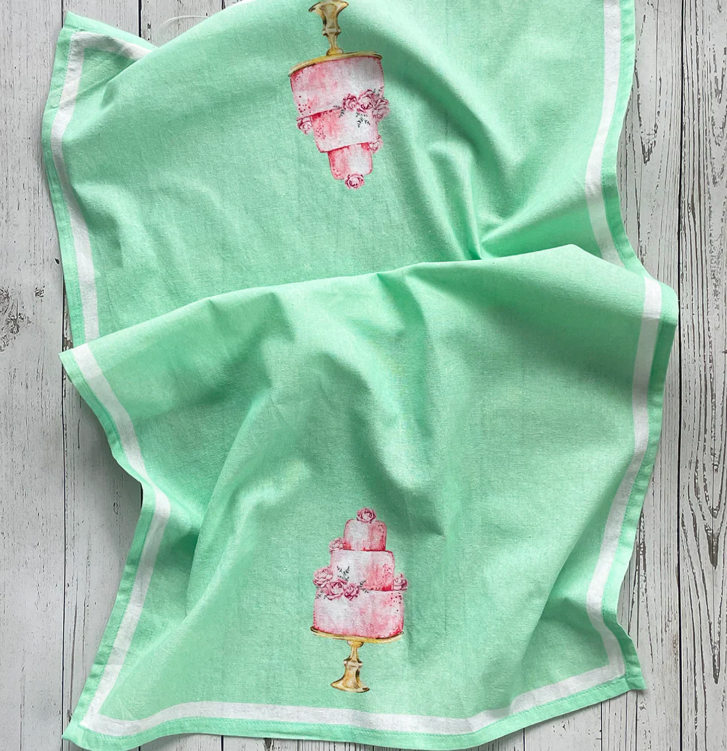 Cake Kitchen Towel. Set of 2.