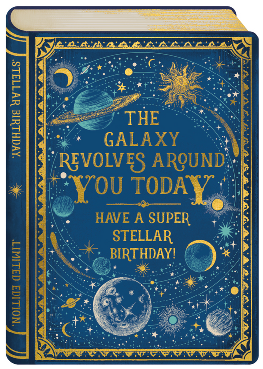 Story Book Card – The galaxy revolves around you today have a super stellar birthday!