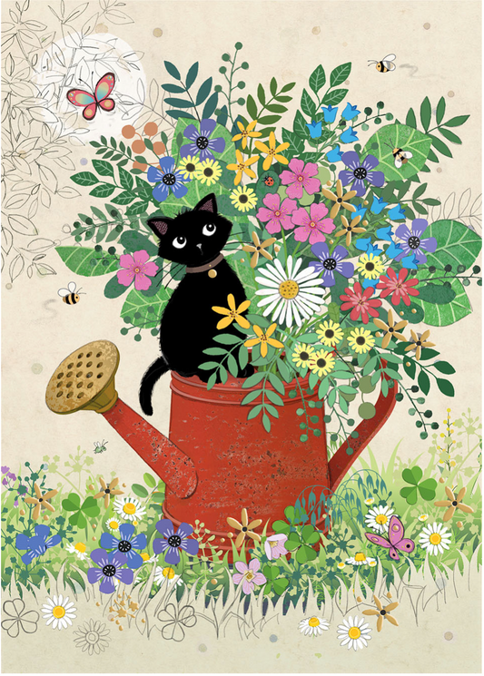 Garden Kitty Card