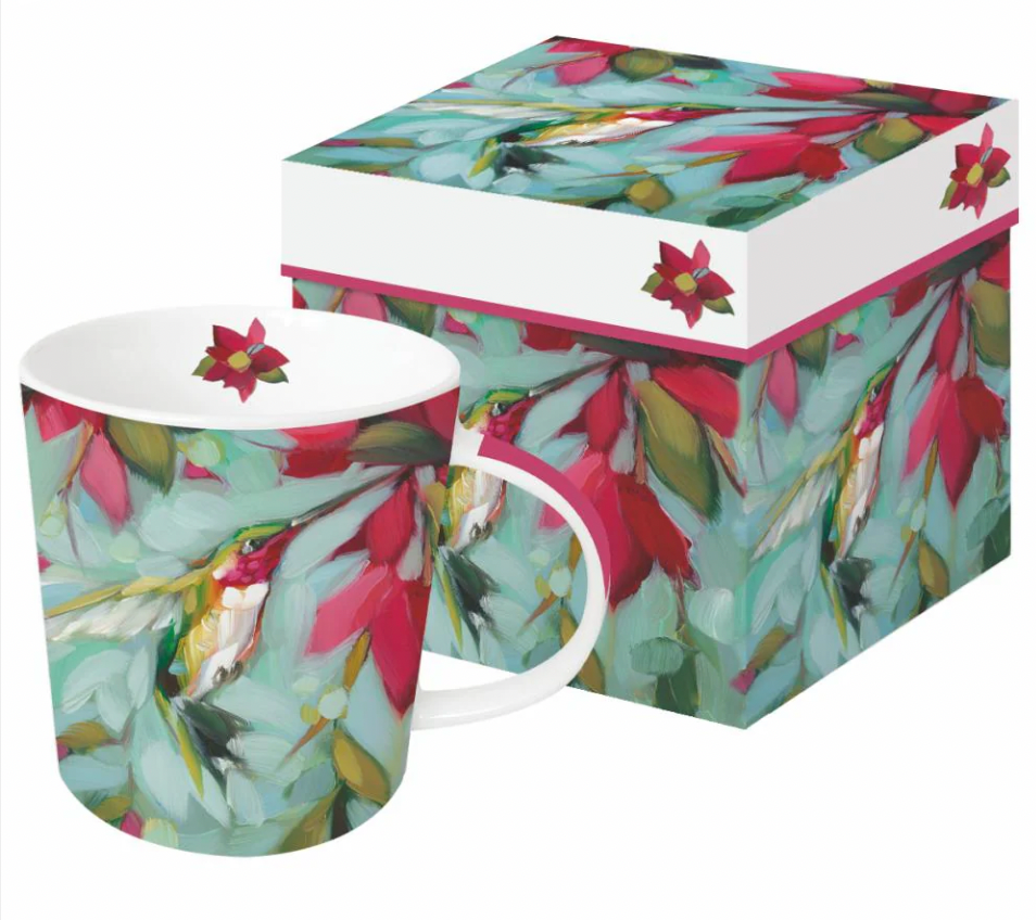 Colibri Flowers Gift-Boxed Mug