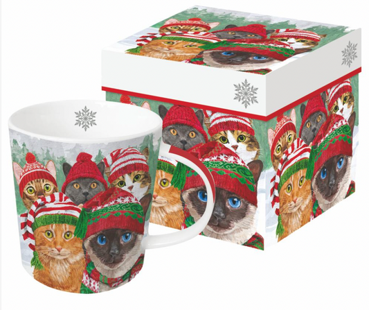 Winter cat squad - Gift Boxed Mug