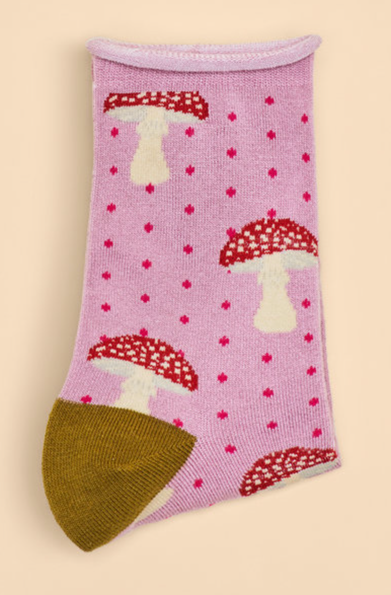 Tiny Toadstools Ankle Socks