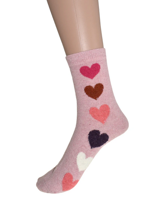 Heart Socks Pink