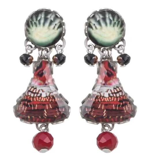 Farraly Red small Earrings