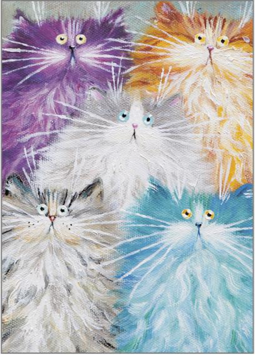 Colourful Cats Card