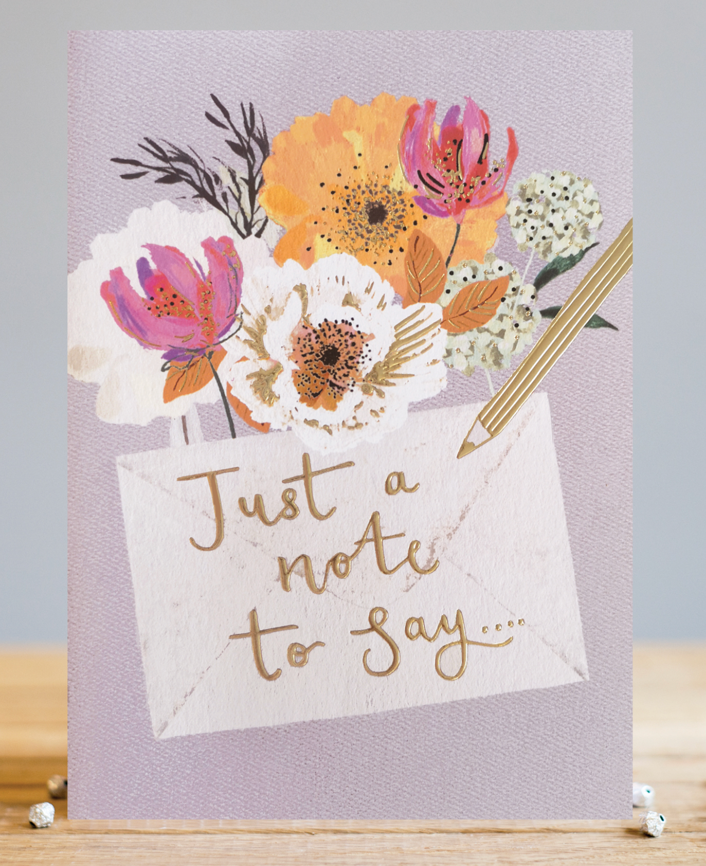 Just a note to say…  Flower Card