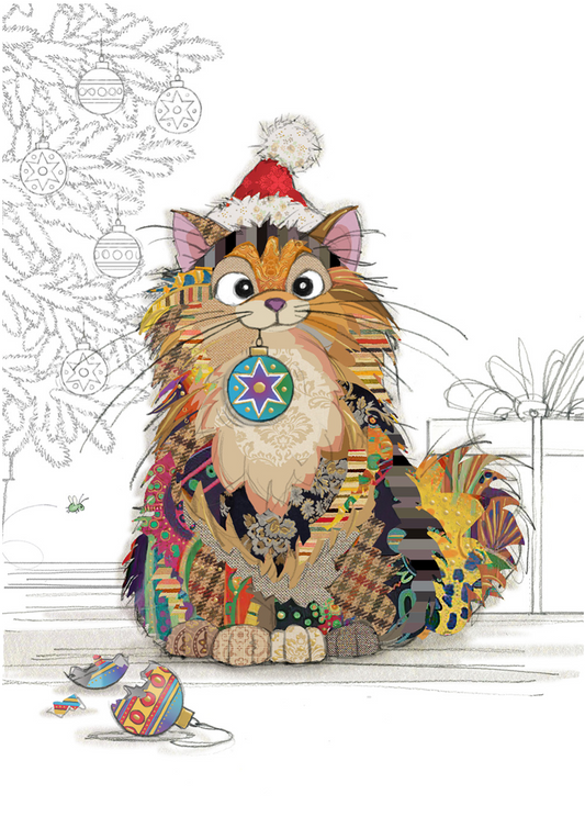 Patchwork Christmas Cat