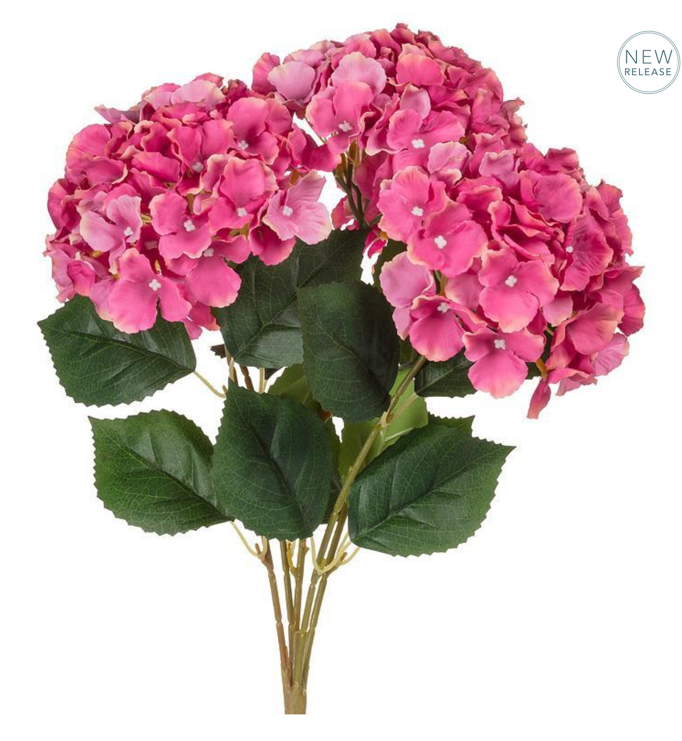 5 Stem Hydrangea Bouquet Pink