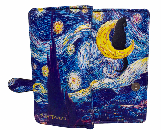 Van Gough Cat Wallet - Large
