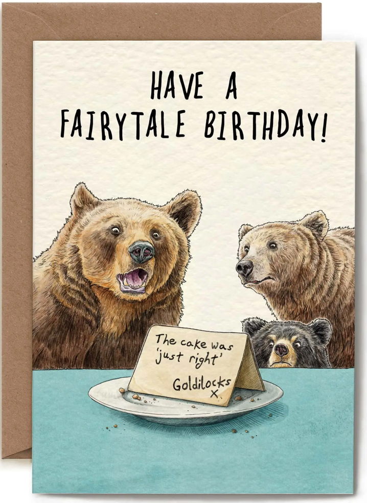 Have a fairytale birthday! ‘‘The cake was just right - Goldilocks x’’