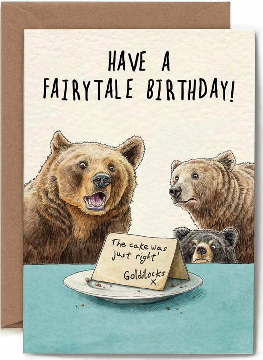 Have a fairytale birthday! ‘‘The cake was just right - Goldilocks x’’