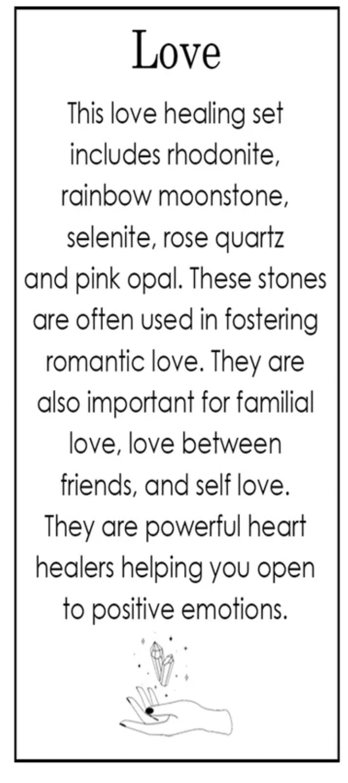Love- Healing Crystal Set