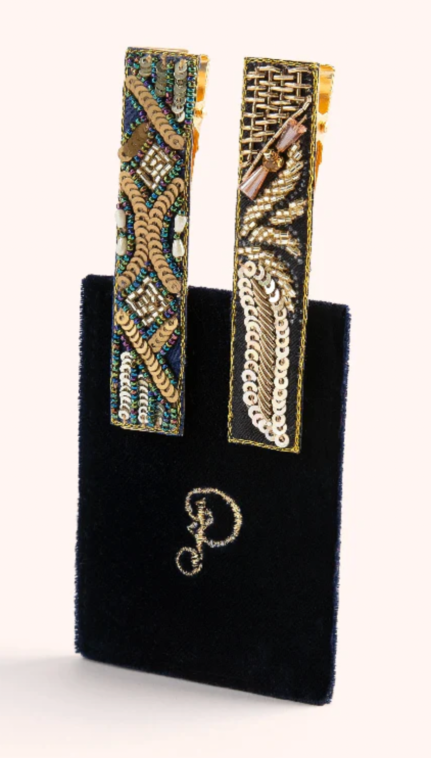 Midnight Sparkle Jewelled Hair Bar (Set of 2)