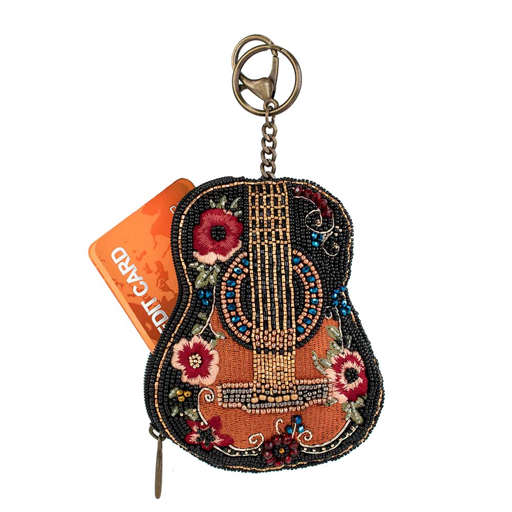 Beaded Guitar Coin Purse