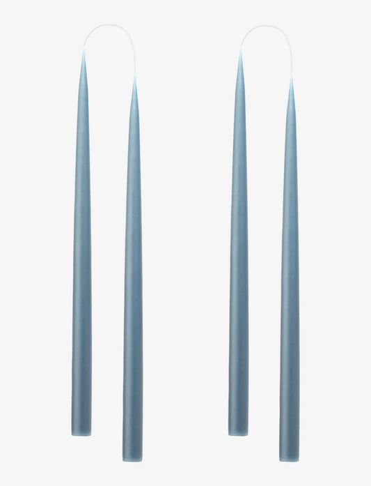 Blue Grey Danish 10" Taper Candle- pair