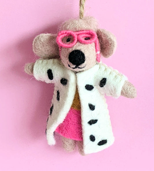 Diva Dot Dog Decoration