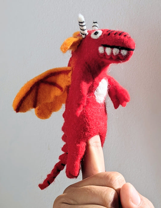 Red Dragon Finger Puppet