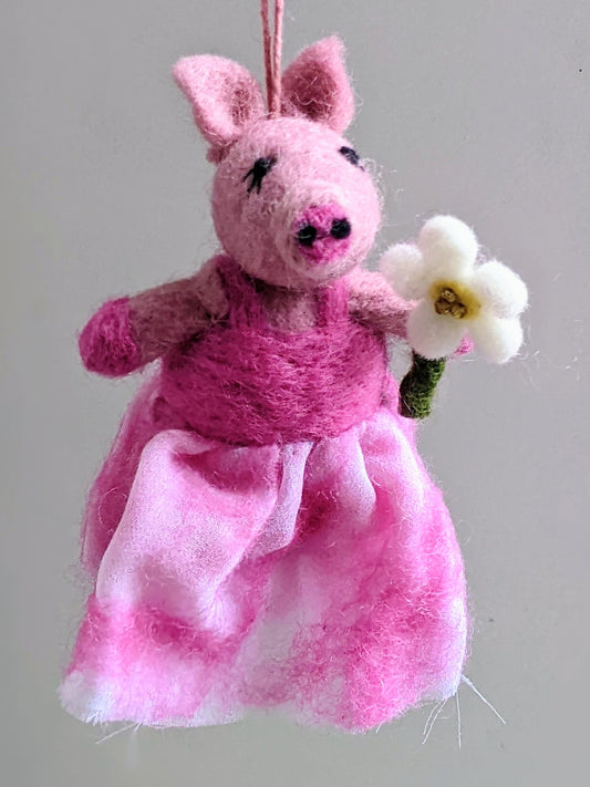 Lady Piggy Petal Decoration