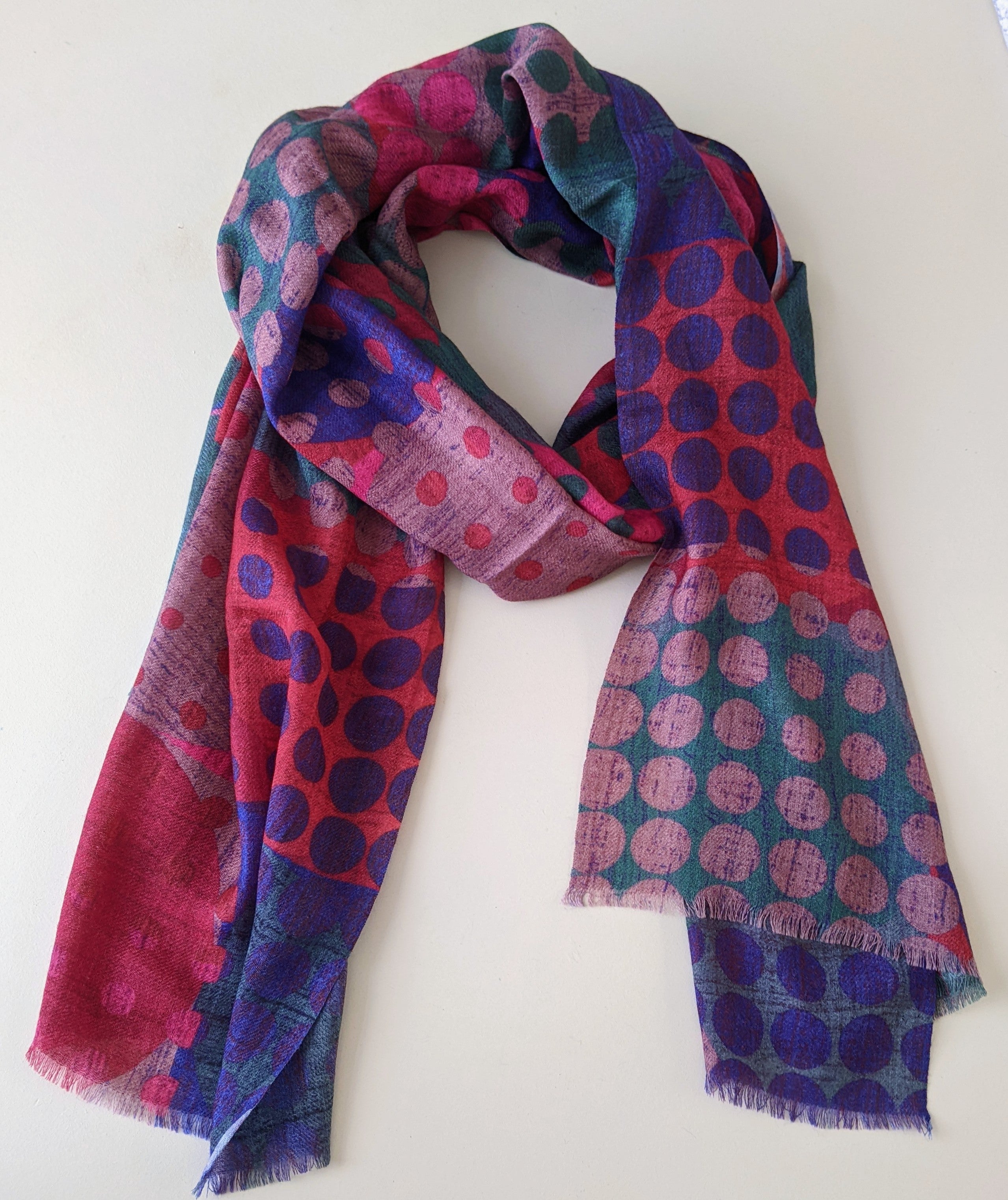 Opera Colour Block Scarf – Inti Crafts