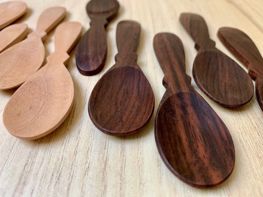 Stout Bow Tie Wood Spoon Set of 5