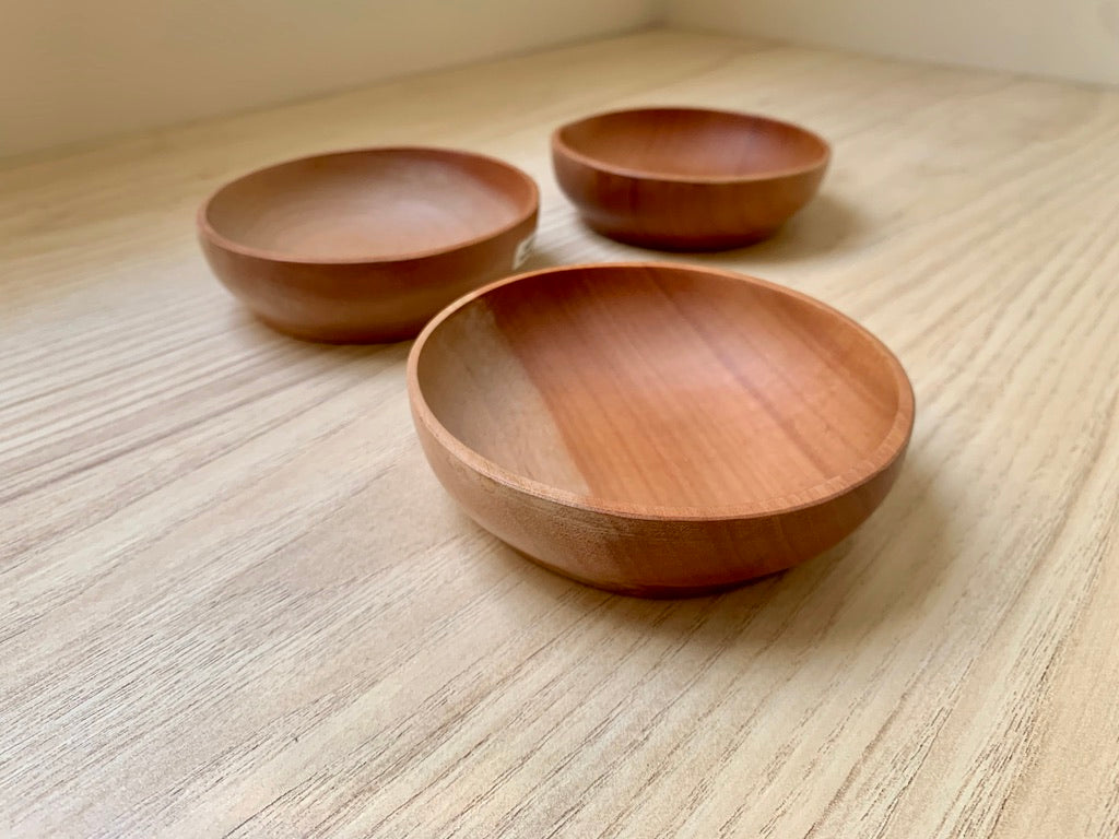 Rounded Wooden Bowl 2.75cm
