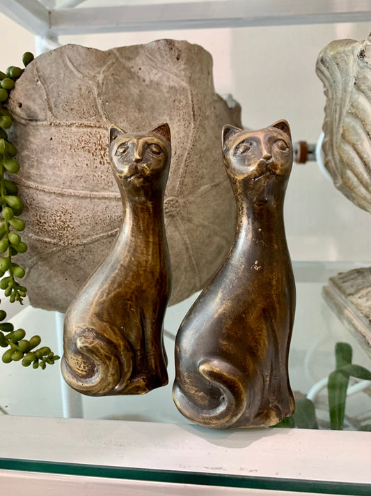 Bronze Cat Figurine