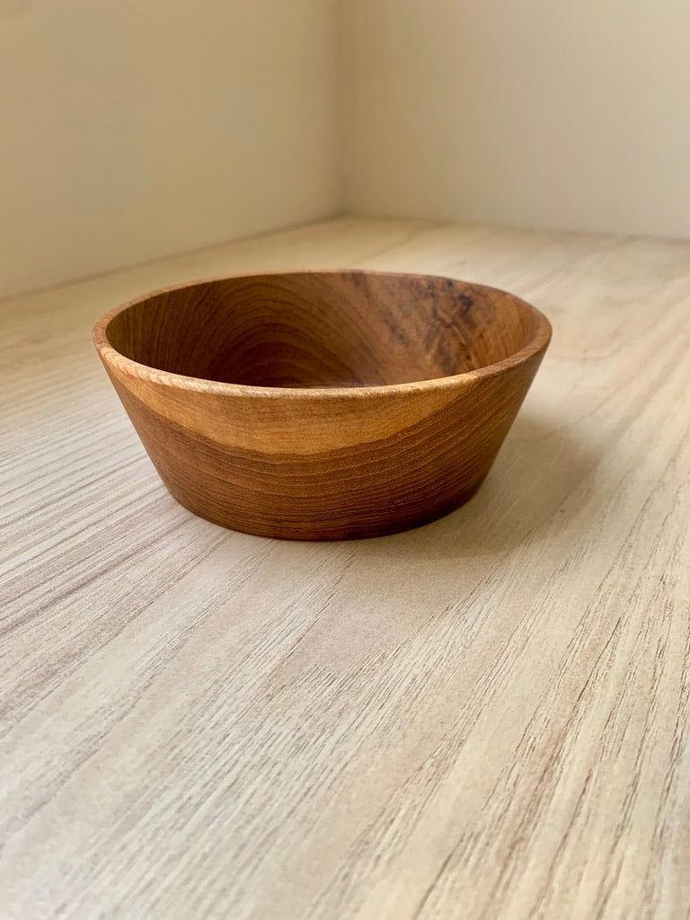 Straight Edge Wooden Bowl