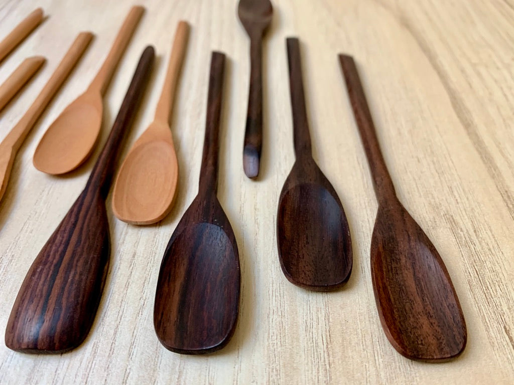 Slender Wood Spoon Set of 5