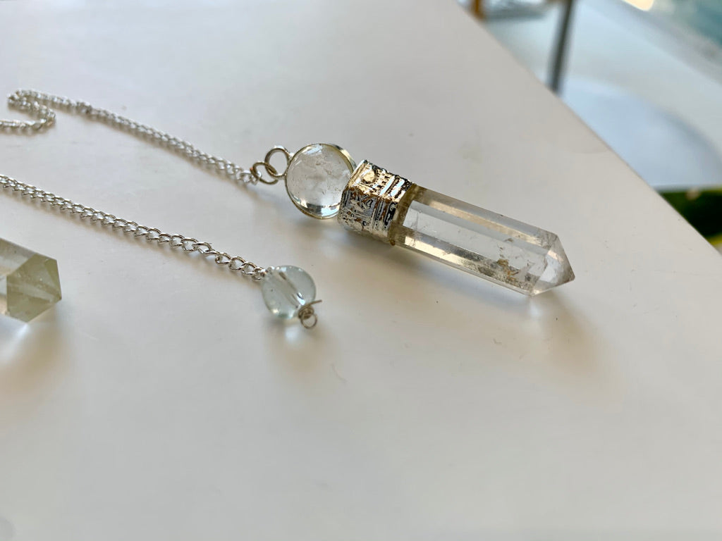 Clear Quartz Pendulum