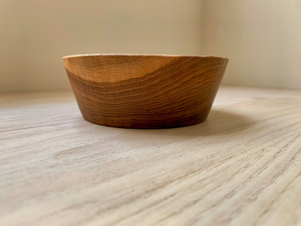 Straight Edge Wooden Bowl
