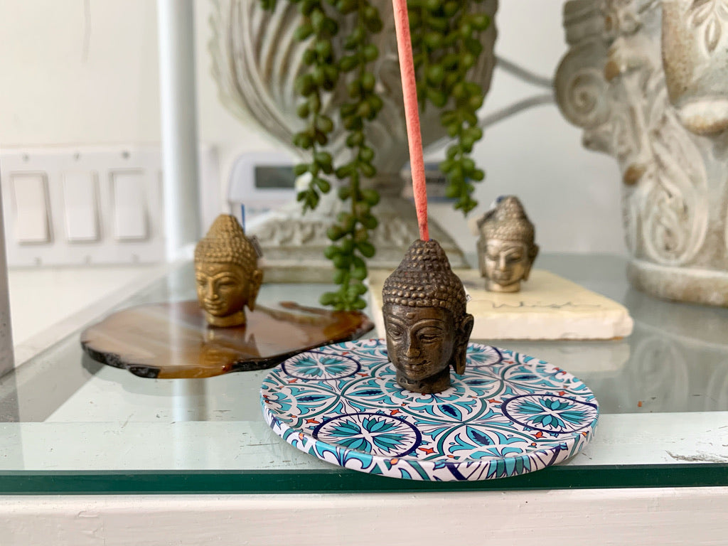 Buddha Head Incense Holder