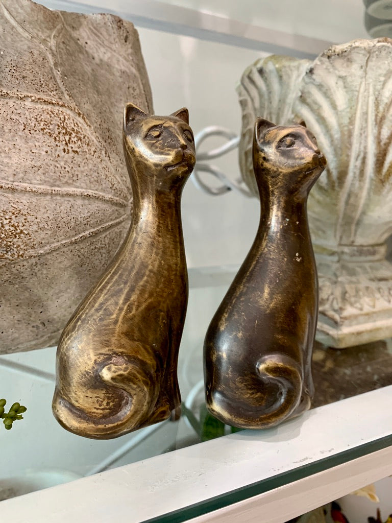 Bronze Cat Figurine