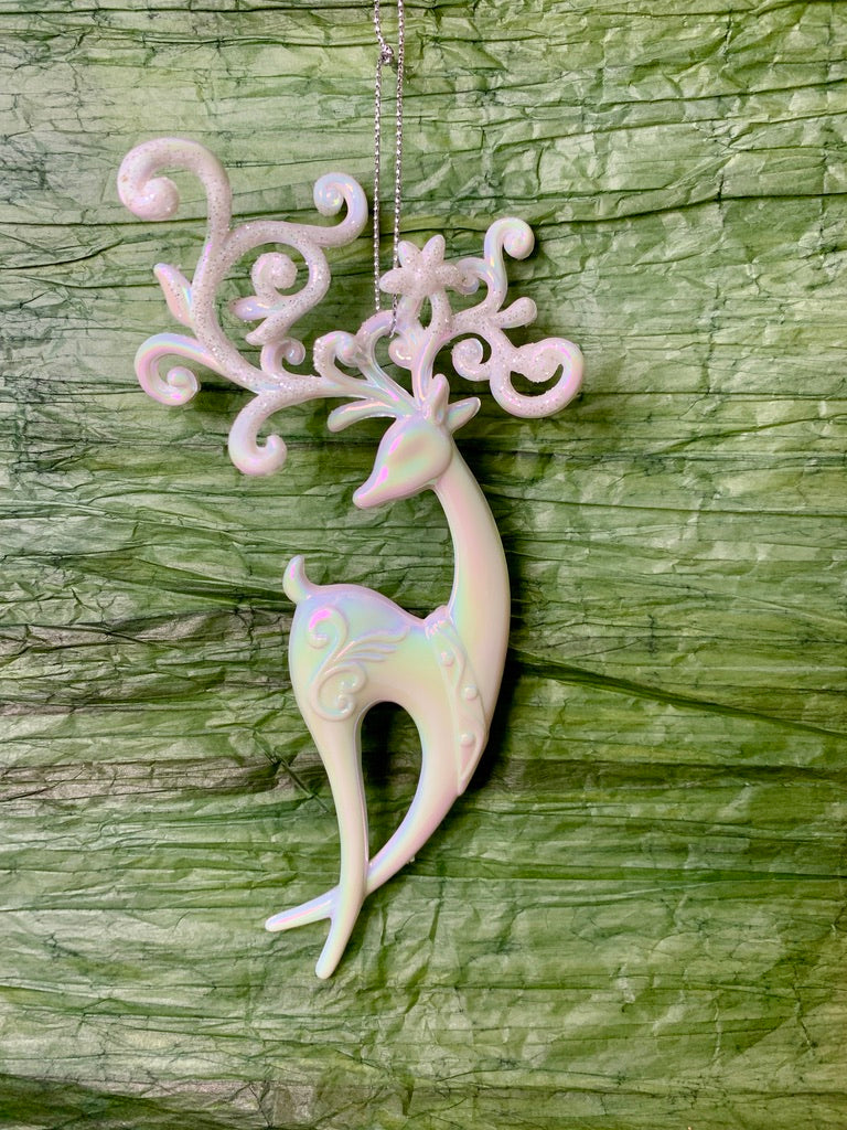 Iridescent Reindeer Ornament