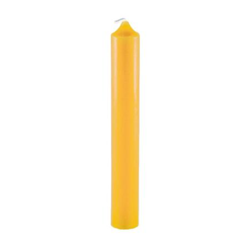 Natural Beeswax Honey Tube Candle 6"