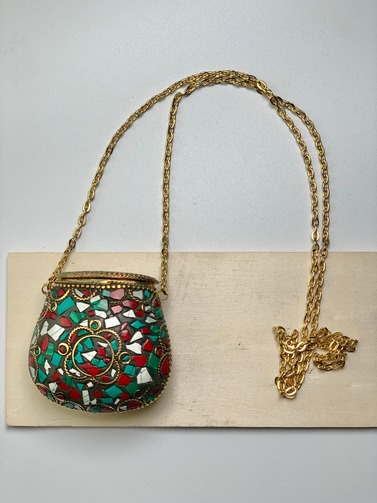 Mosaic Keepers Pouch Necklace - Multi