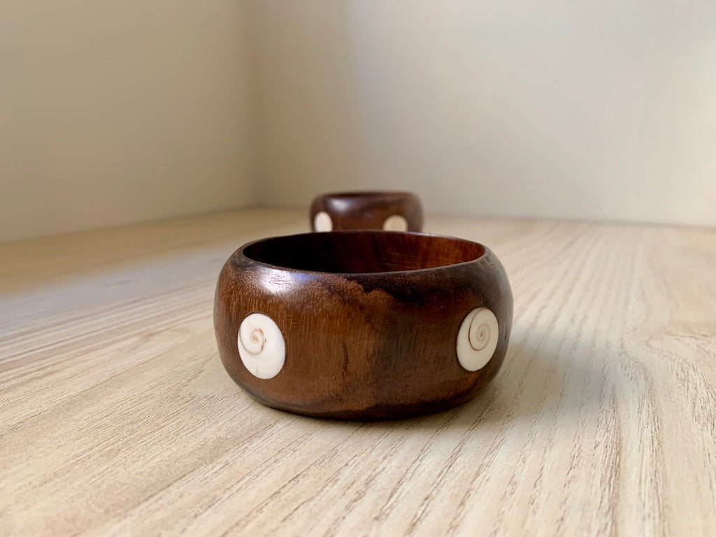Shell inlay Wood Bracelet