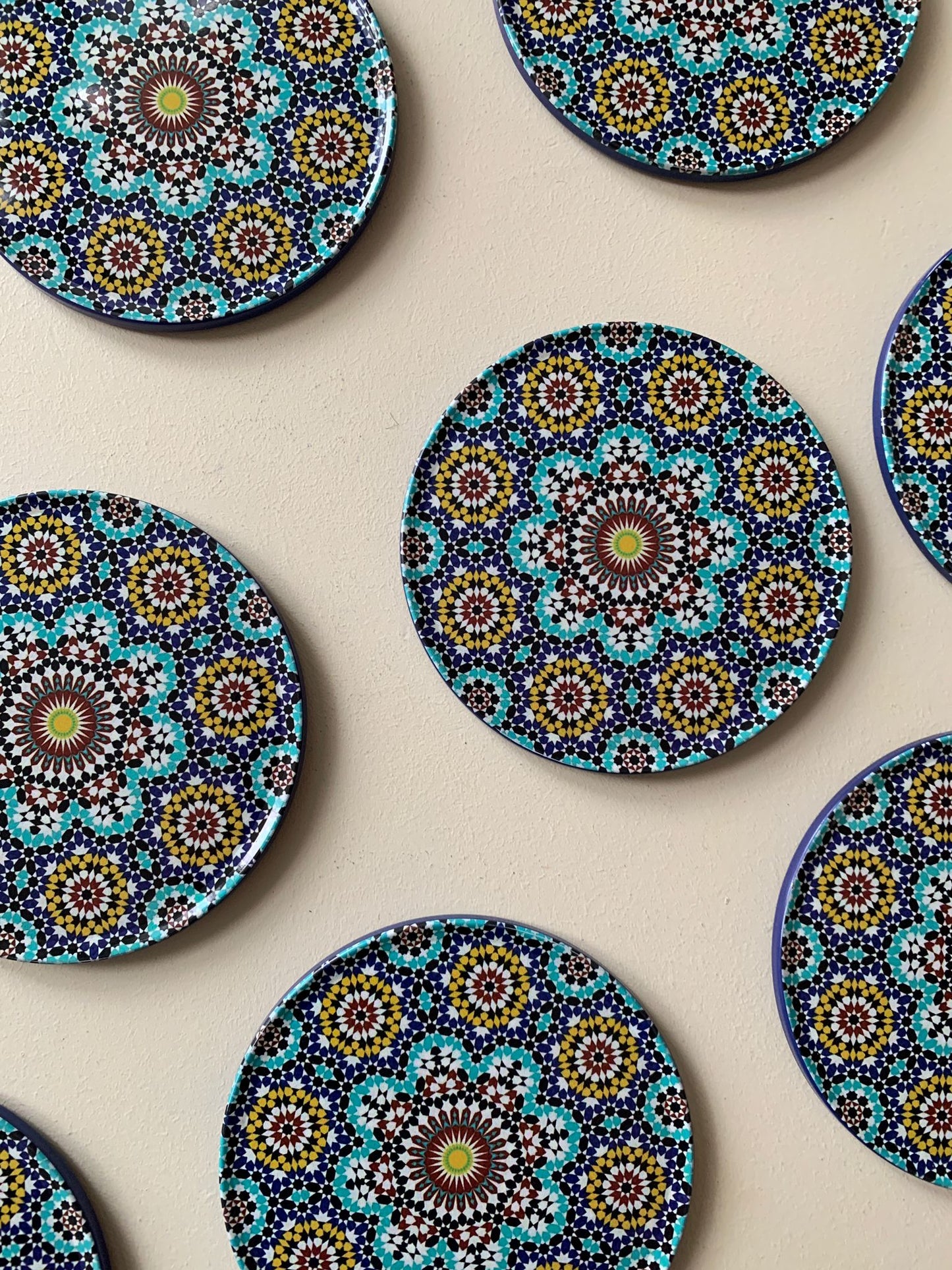 Mosaic Flower Coasters