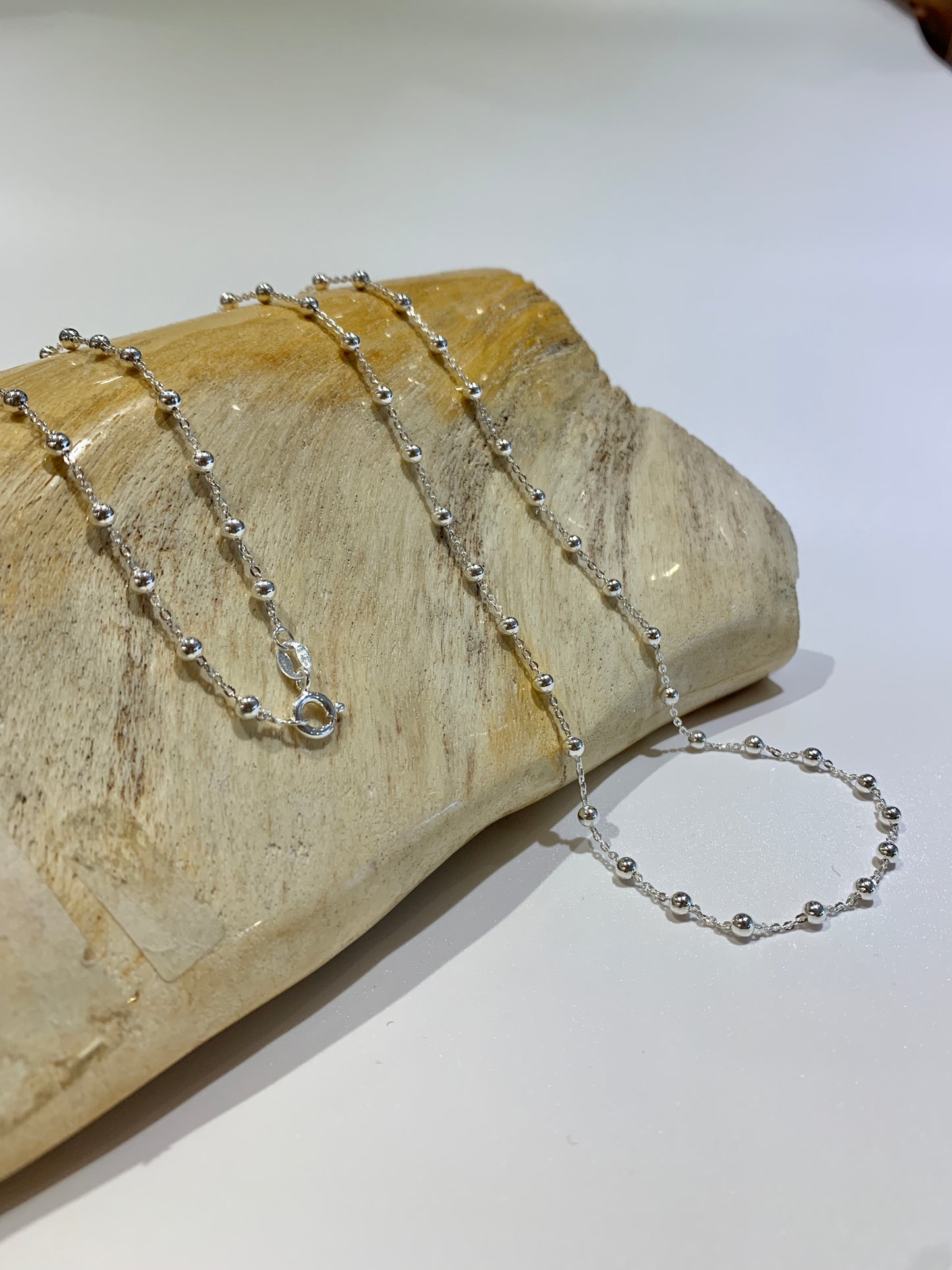Silver Satellite Necklace - Chain link