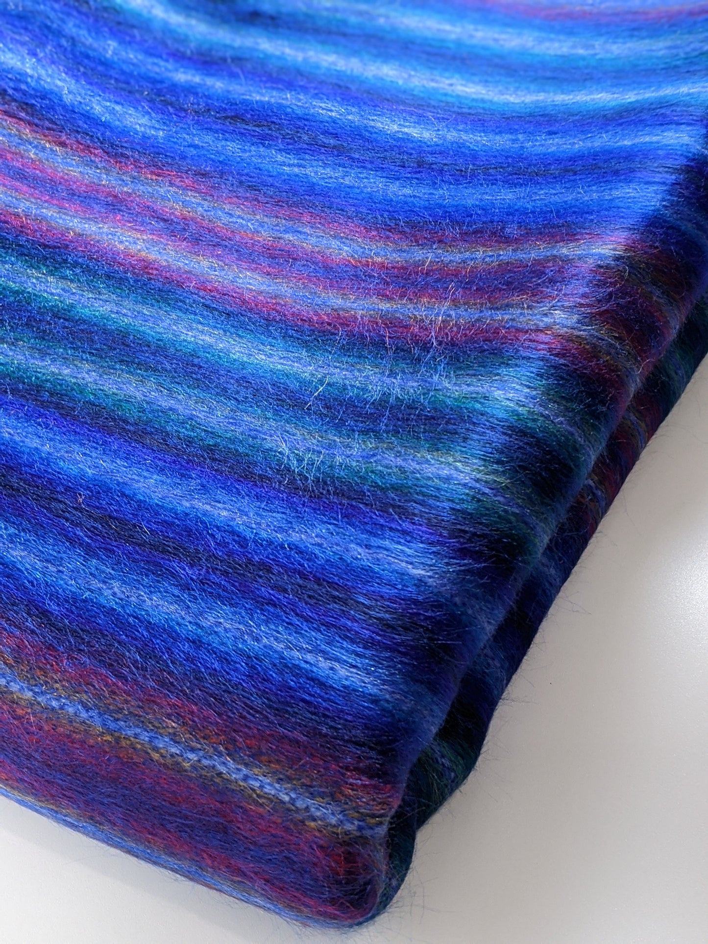 Electric Blue Stripe Throw