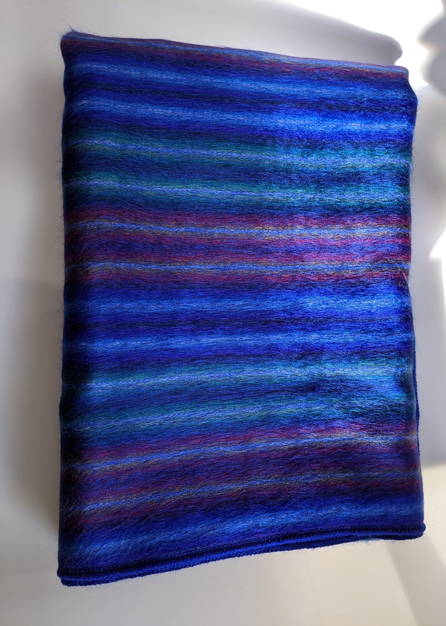 Electric Blue Stripe Throw