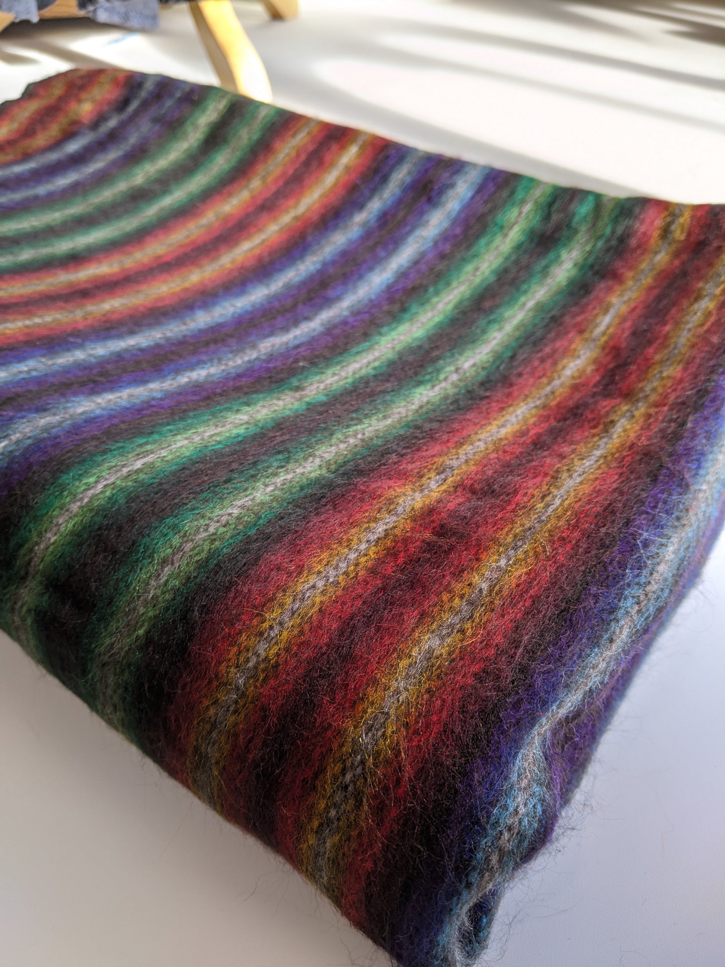 Earth Tone Stripe Throw